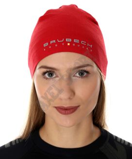 Czapka wełniana dwuwarstwowa BRUBECK Extreme Wool HM1018 burgund S/M - 2