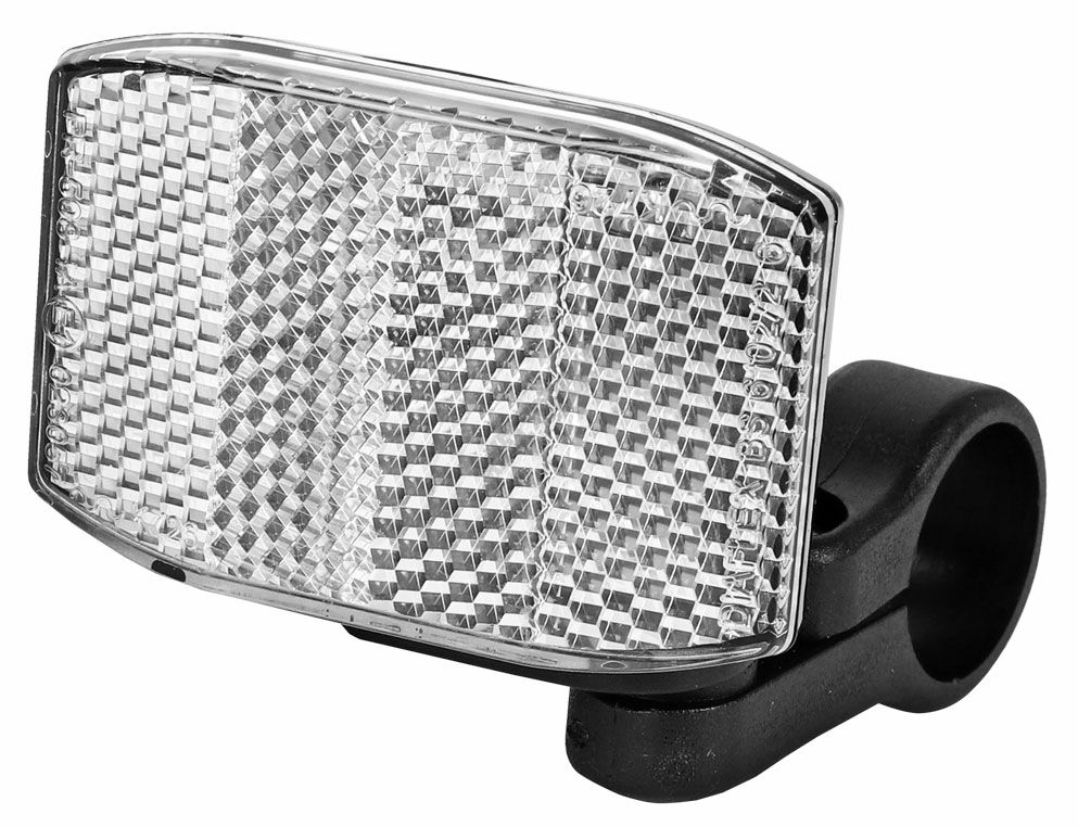 ODBLASK PRZEDNI BIAŁY PROSTOKĄT ŚCIĘTY DŁ 30,9mm