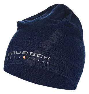 Czapka wełniana Merino BRUBECK HM1018 granat L/XL - 4