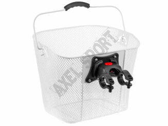 Koszyk / kosz na kierownicę HT-512 + uchwyt KLIK PRO  + rączka Biały - 2