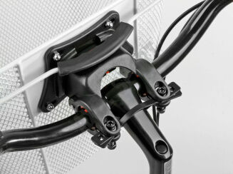 Koszyk / kosz na kierownicę HT-512 + uchwyt KLIK PRO  + rączka Biały - 6