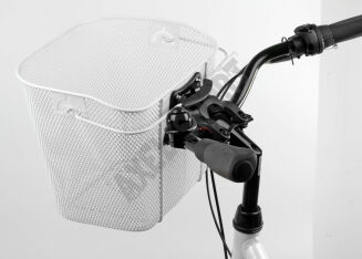 Koszyk / kosz na kierownicę HT-512 + uchwyt KLIK PRO  + rączka Biały - 7