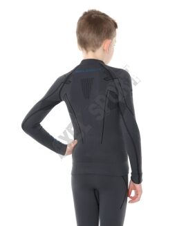 Bluza junior męska TERMOAKTYWNA BRUBECK LS13640 - grafit  - 2