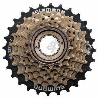 Zestaw wolnobieg Shimano TZ500 7rz + łańcuch DEONE DE-006 + spinka - 2