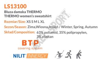 Termoaktywna Bluza Damska Thermo BRUBECK LS13100  - czarny - 2