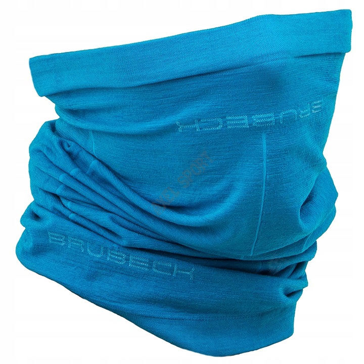 Komin unisex BRUBECK wełniany błękitny L/XL