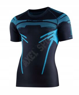 Koszulka męska termoaktywna Brubeck DRY grafit/niebieski XXL - 3