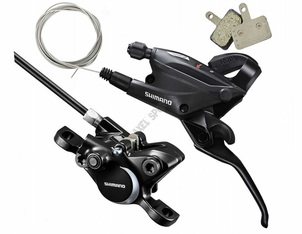 Klamkomanetka Shimano EF505 + zacisk MT200 przód 1000mm