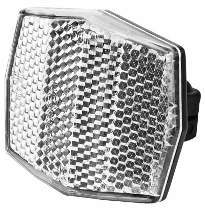 ODBLASK PRZEDNI BIAŁY TRAPEZ KRÓTKI 22,2mm