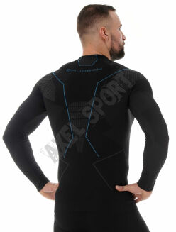 BLUZA THERMO MĘSKA BRUBECK LS13040A BLK/NIEB - 2