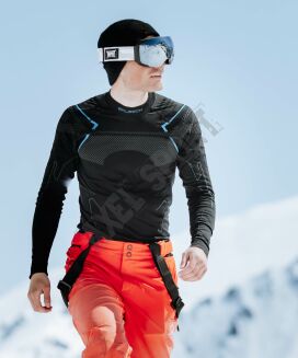 BLUZA THERMO MĘSKA BRUBECK LS13040A BLK/NIEB - 4