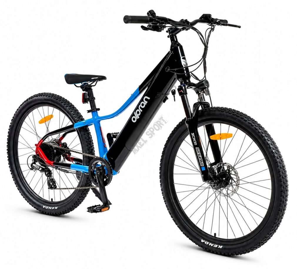 Rower elektryczny junior OLPRAN Pluma (26'') czarny 378Wh