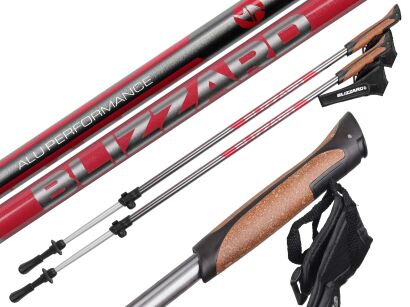 Kije Nordic Walking Blizzard Performacne ALU anthracyt/pink 105-135cm