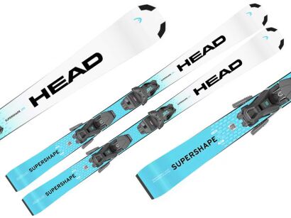 Narty dziiecięce HEAD Supershape JRS + wiązania JRS 7.5 GW