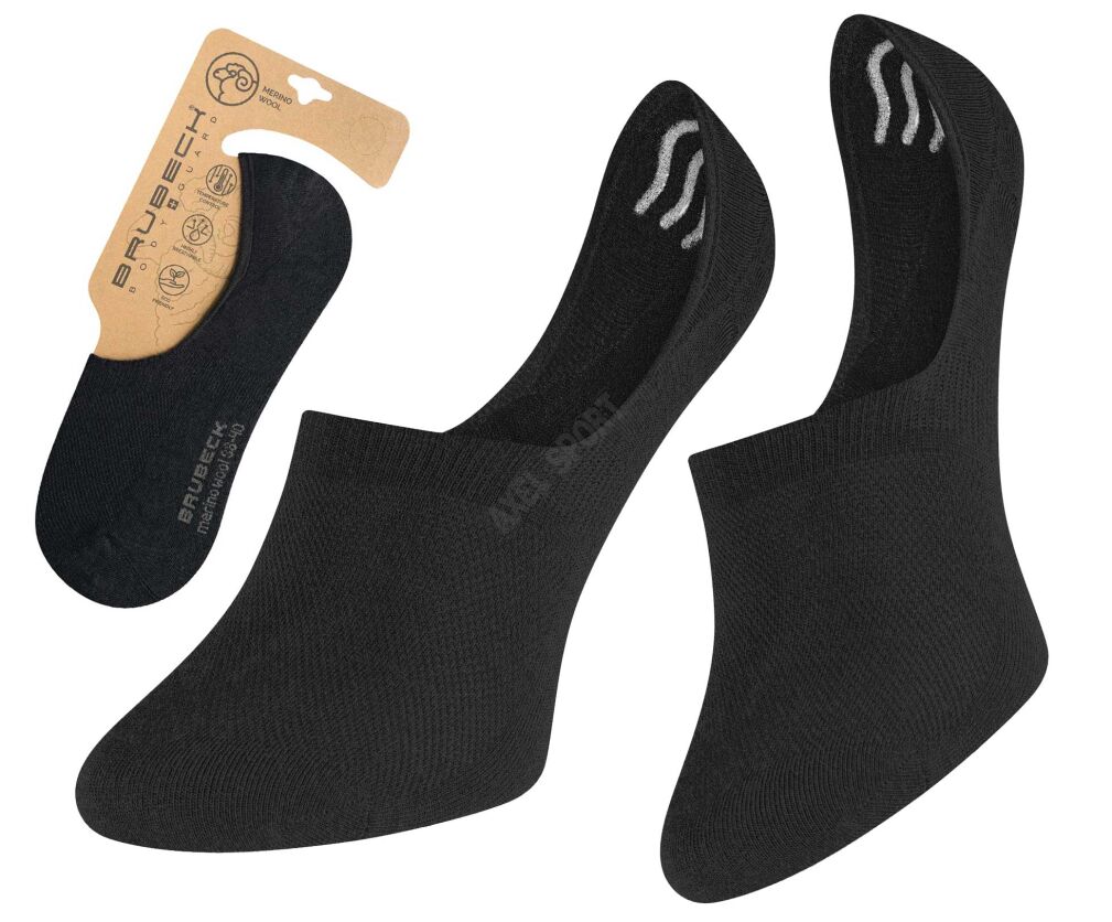 Skarpetki Stopki BRUBECK MERINO WOOL Unisex Czarny 41-43