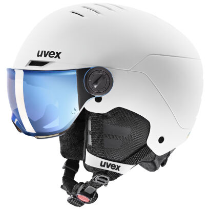 Kask narciarski dziecięcy UVEX Rocket JR visor white 51-55cm