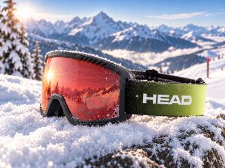 Gogle narciarskie snowboardowe juniorskie HEAD CONTEX Yuki red lime S (S1) - 4