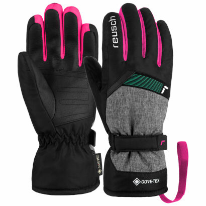 Rękawice REUSCH Flash GORE-TEX JR Black/Pink