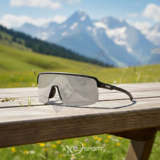 Okulary rowerowe przeciwsłoneczne UVEX Dyrt black matt/mirror silver (S3) - 2