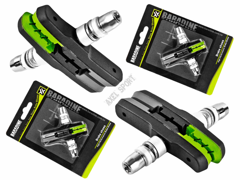 Klocki hamulcowe Baradine MTB-960V Green zestaw na 2 koła