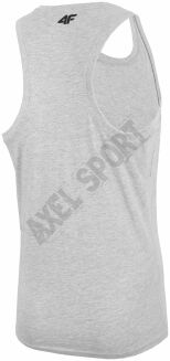 Koszulka męska T-shirt bez rękawów 4F TSMF025 - chłodny jasny szary - 3