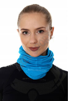 Komin unisex BRUBECK wełniany błękitny S/M - 2