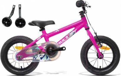 Rower dziecięcy AMULET Mini Lite (12'') 5,9kg pink shiny