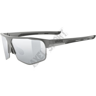 Okulary rowerowe UVEX Axos set grey matt (mirror silver) S3/S0 - 2