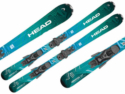 Narty HEAD Monster Easy JRS blue/black + Wiązania JRS 7.5 GW