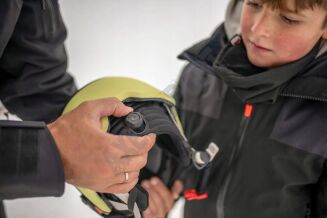 Kask narciarski dziecięcy HEAD Yuki Visor S2 lime swirl XS/S (52-55cm) - 3