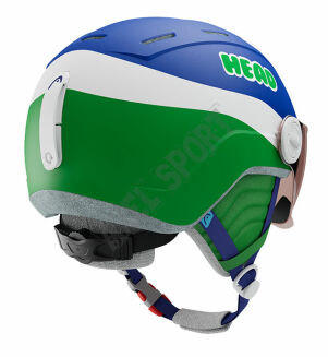 Kask narciarski dziecięcy HEAD MOJO Visor blue/green XS/S (52-56 cm) - 2