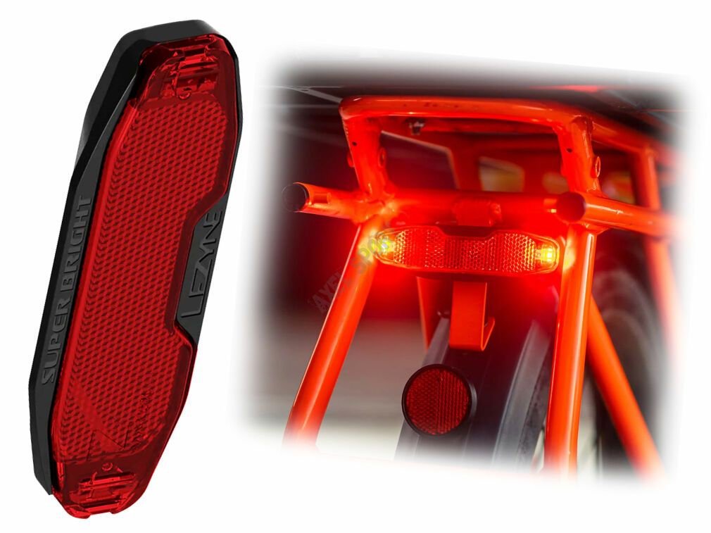Lampka rowerowa na bagażnik LEZYNE E-BIKE Super Bright STVZO