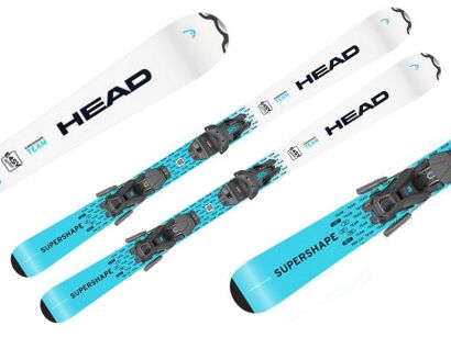 Narty dziecięce HEAD Supershape Team Easy + wiązania JRS 7.5 GW