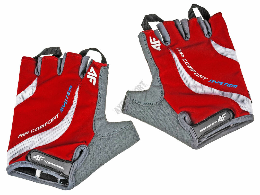 Rękawiczki rowerowe 4F 15 RRU002 - red