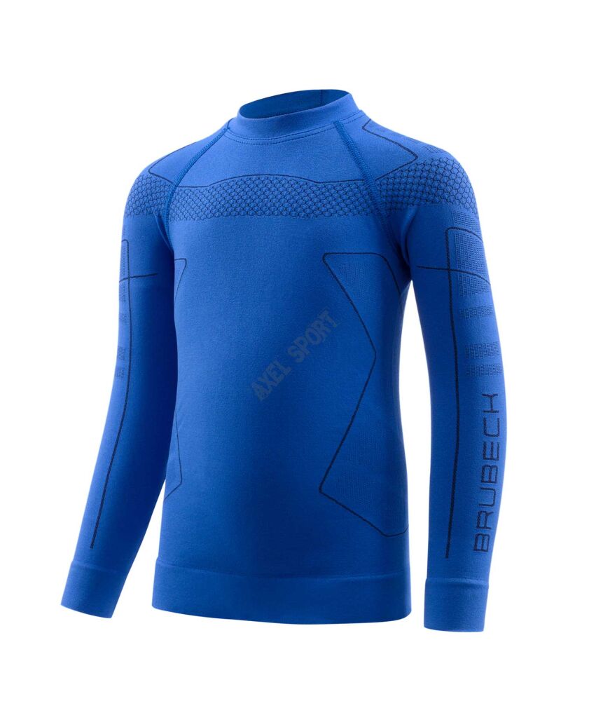 Bluza dziecięca BRUBECK THERMO KIDS ciemno niebieska 116/122