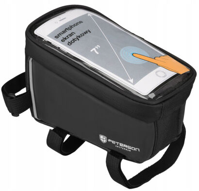 Sakwa rowerowa case na telefon saszetka na ramę etui torba PETERSON 2L