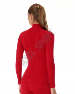Bluza damska termoaktywna BRUBECK EXTREME WOOL Merino malina S - 3