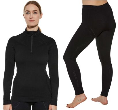 Komplet damski BRUBECK EXTREME MERINO black XL