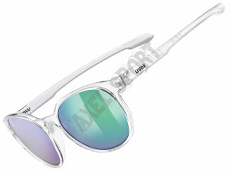 Okulary rowerowe UVEX LGL 54 clear (mirror green) S3 - 2