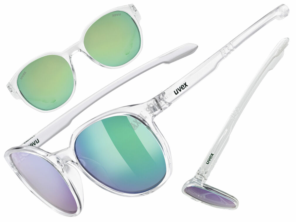 Okulary rowerowe UVEX LGL 54 clear (mirror green) S3