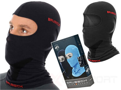 Kominiarka wełniana Merino Brubeck czarna S/M