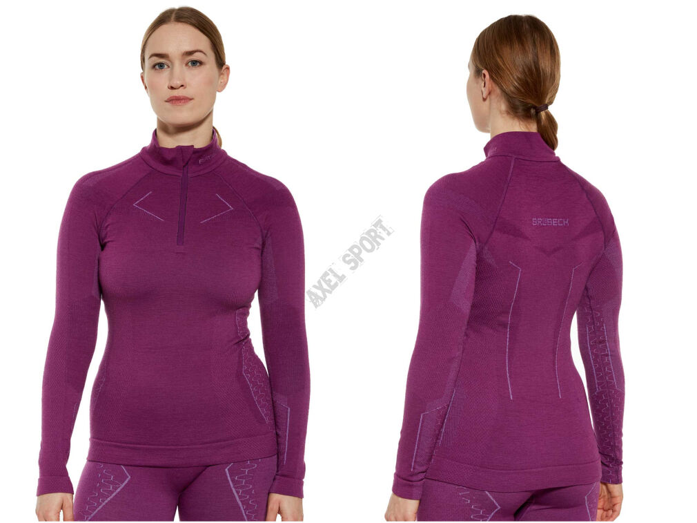 Bluza damska Brubeck Extreme Merino fuksja S