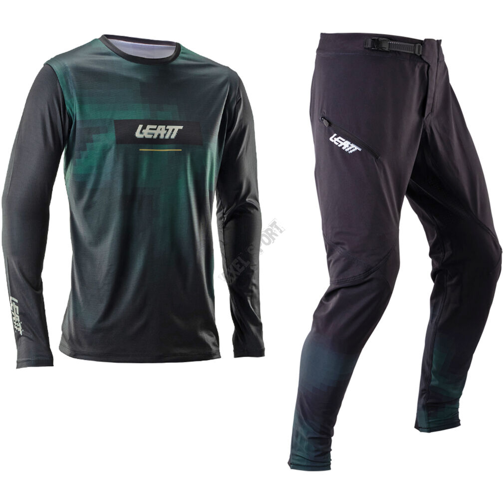 Koszulka spodnie rowerowe LEATT Ride Kit MTB Gravity 1.0 Szymon Godziek