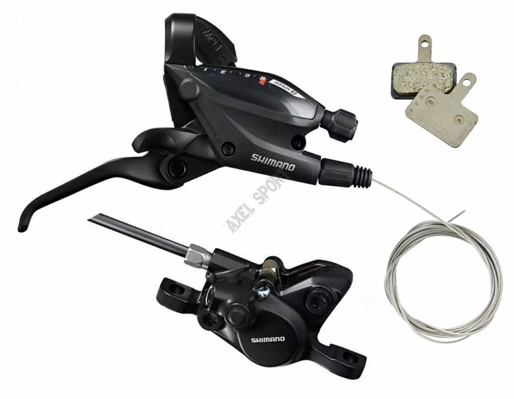 Klamkomanetka Shimano EF505 + zacisk MT200 Tył 8rz 1600mm
