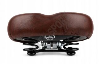 Siodełko wygodne SELLE AMERICA 265x215mm brązowe sprężyny Fiido C11 Pro - 4