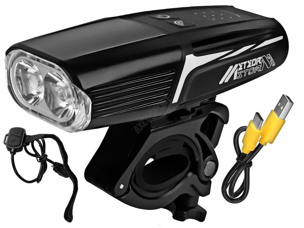 Lampka przednia MOON METEOR STORM PRO 2000 LM USB