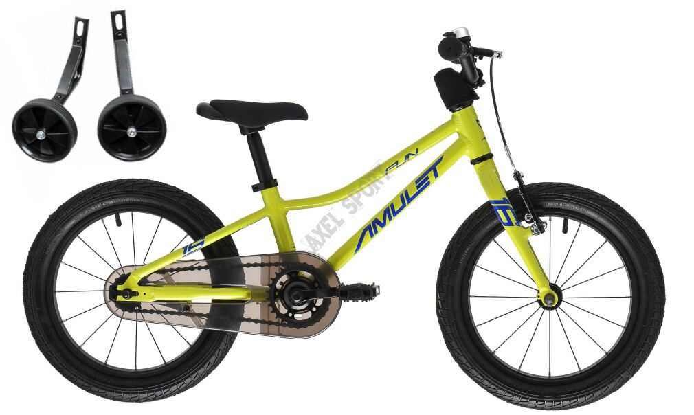 Rower dziecięcy lekki AMULET FUN (16'') green/blue