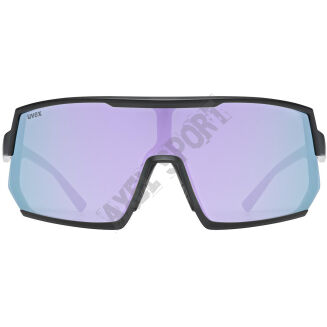 Okulary rowerowe przeciwsłoneczne UVEX Sportstyle 235 black/lavender S3 - 4