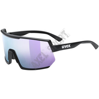 Okulary rowerowe przeciwsłoneczne UVEX Sportstyle 235 black/lavender S3 - 2
