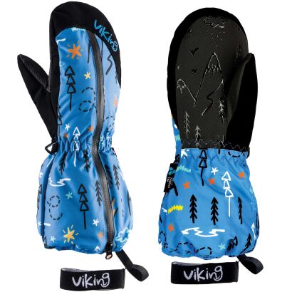 Rękawice jednopalczaste zimowe dziecięce VIKING Snoppy Kids Blue